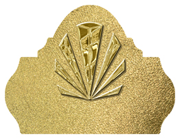 DARAY L 602 GD SH GD Gold Sunburst Shimmer Gold Background